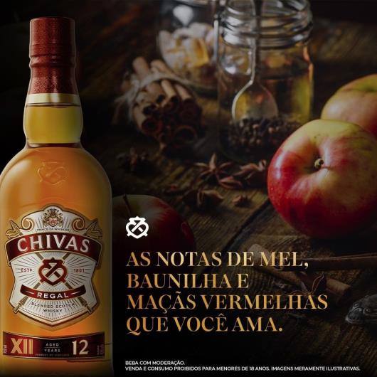 Whisky Chivas Regal 12 anos Escocês 1 litro - Imagem em destaque