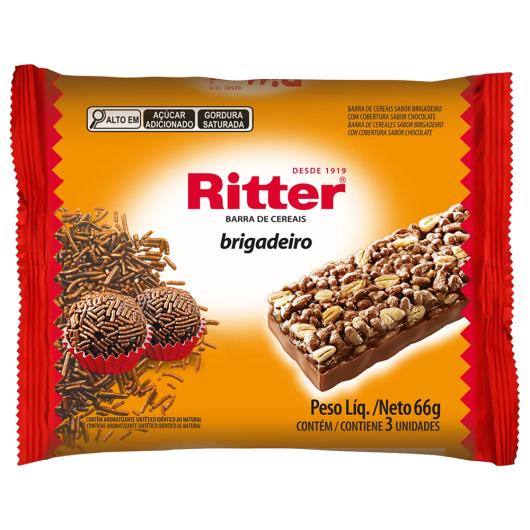 Barra de CereaL Sabor Brigadeiro Ritter 66g - Imagem em destaque