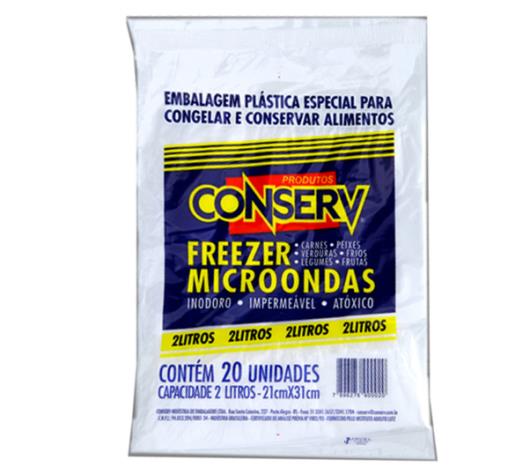 Embalagem para alimentos congelados Conserv 20 unidades - Imagem em destaque