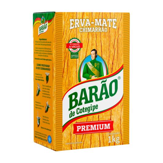 Erva-Mate Chimarrão a Vácuo Barão de Cotegipe Premium Pacote 1kg - Imagem em destaque