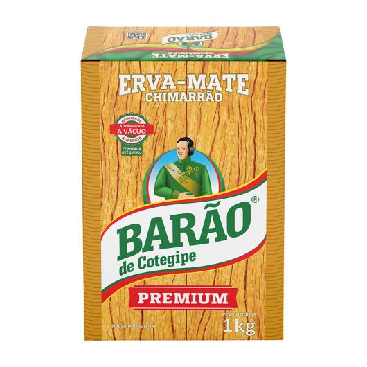 Erva-Mate Chimarrão a Vácuo Barão de Cotegipe Premium Pacote 1kg - Imagem em destaque