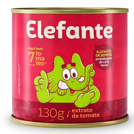 Extrato de tomate Elefante lata 130g - Imagem em destaque